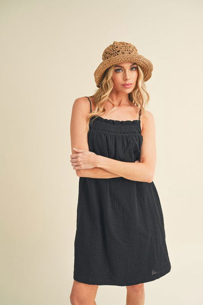 Veda Embroidered Knee Length Dress – outfit idea for women | Ro + Ivy