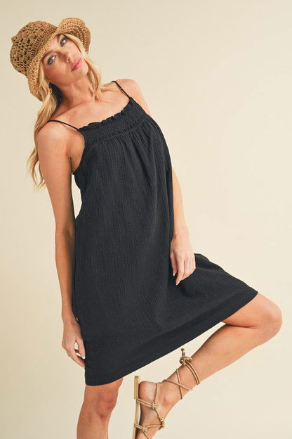 Veda Embroidered Knee Length Dress – outfit idea for women | Ro + Ivy