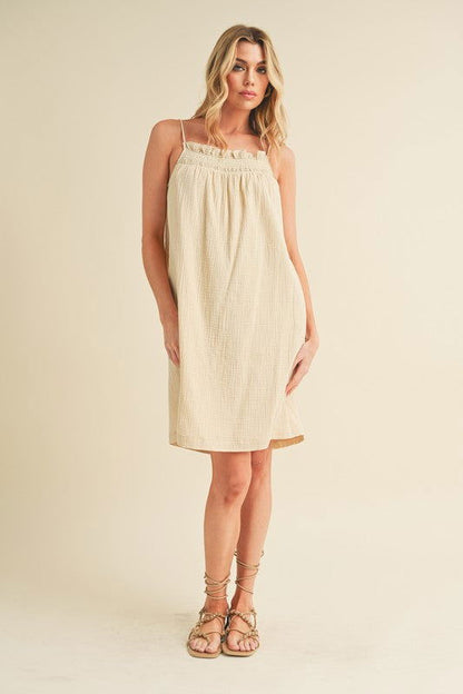Veda Embroidered Knee Length Dress – OAT S outfit idea for women | Ro + Ivy