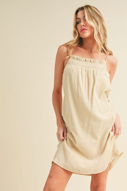 Veda Embroidered Knee Length Dress – outfit idea for women | Ro + Ivy