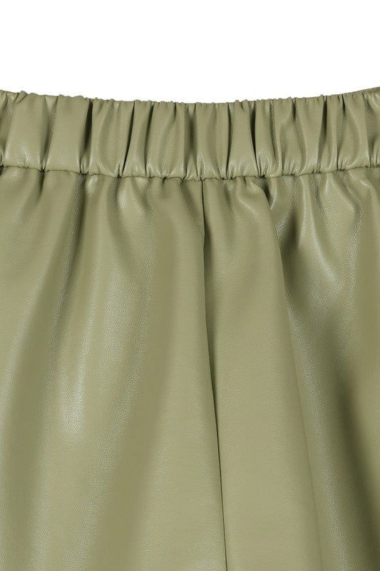 Vegan Leather Shorts - Ro + Ivy