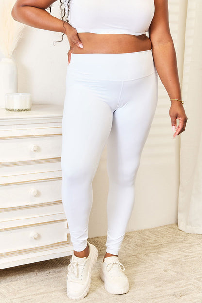 Wide Waistband Sports Leggings - Ro + Ivy