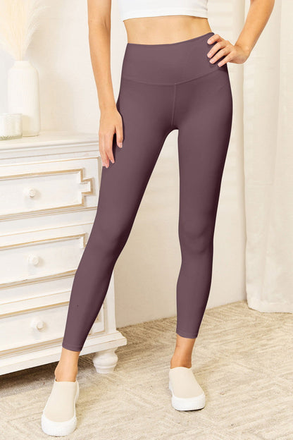 Wide Waistband Sports Leggings - Ro + Ivy