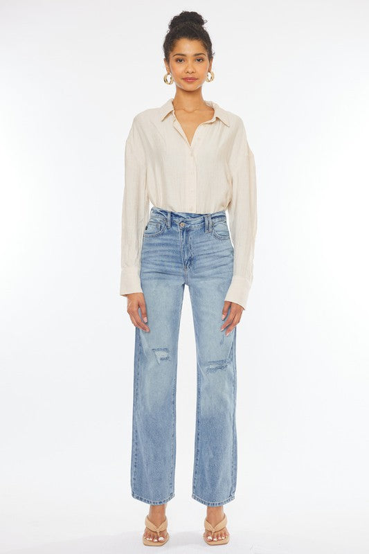 Women's 90's Wide Leg Straight Jeans | Jeans | Ro + Ivy