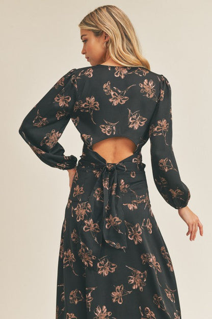 Women's Floral Print Side Slit Skirt | Skirts | Ro + Ivy