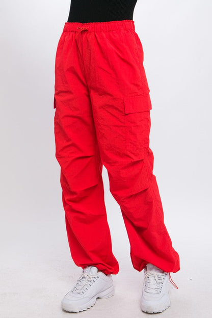 Women's Loose Fit Parachute Cargo Pants | Pants | Ro + Ivy