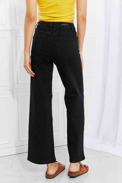 Women's Midrise Black Wide Leg Jeans | Jeans | Ro + Ivy