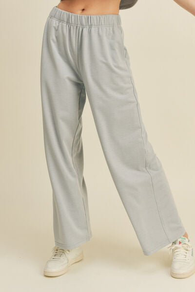 Women's Short Sleeve Loungewear Wide Leg Pant Set | Matching Sets | Ro + Ivy