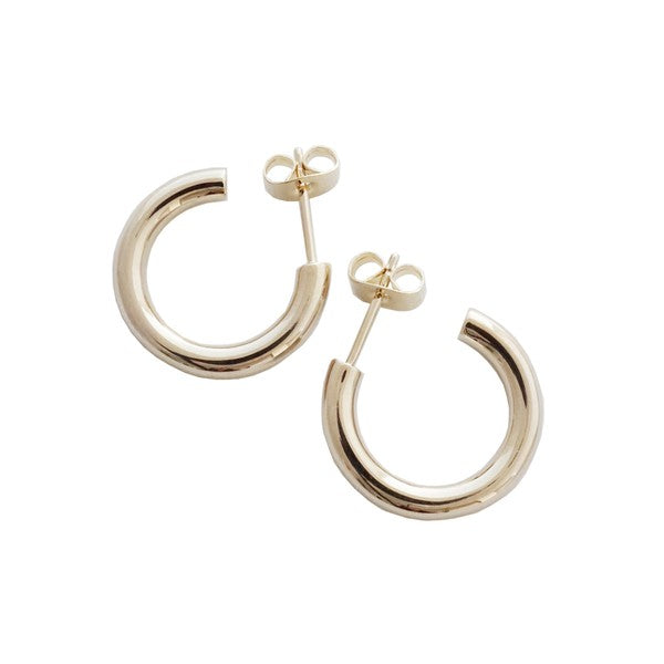 Women's Small Gold Thick Hoops | Earrings | Ro + Ivy