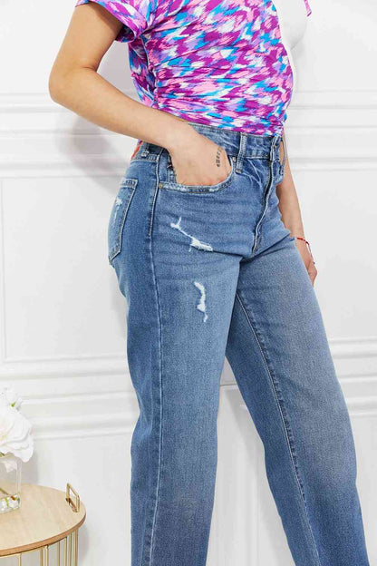 Women's Wide Leg Medium Crop Jeans | Jeans | Ro + Ivy