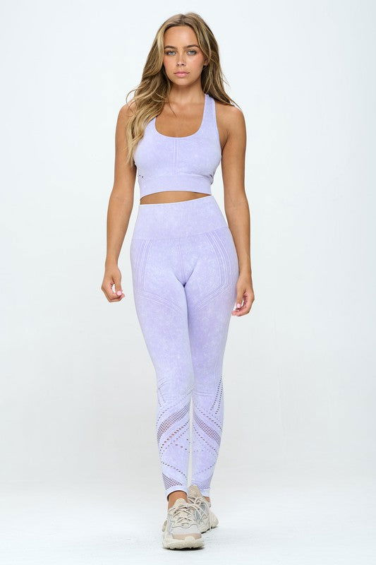 Women's Mineral Wash Two Piece Activewear Set - Ro + Ivy
