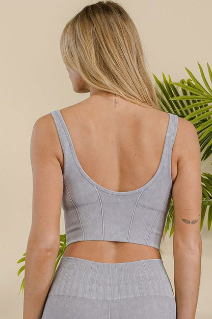 Women's Ultra-Comfort Ribbed Sports Bra – outfit idea for women | Ro + Ivy