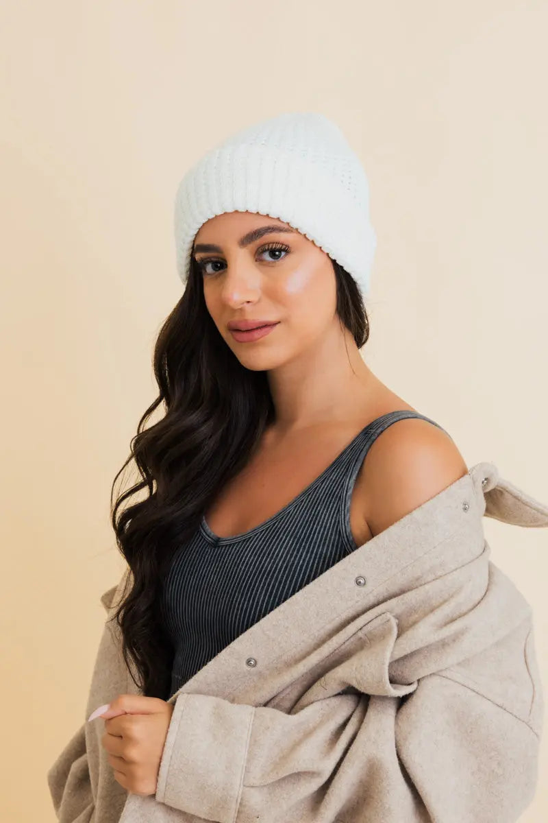 Waffle Knit Beanie