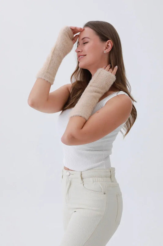 Fuzzy Arm Warmers