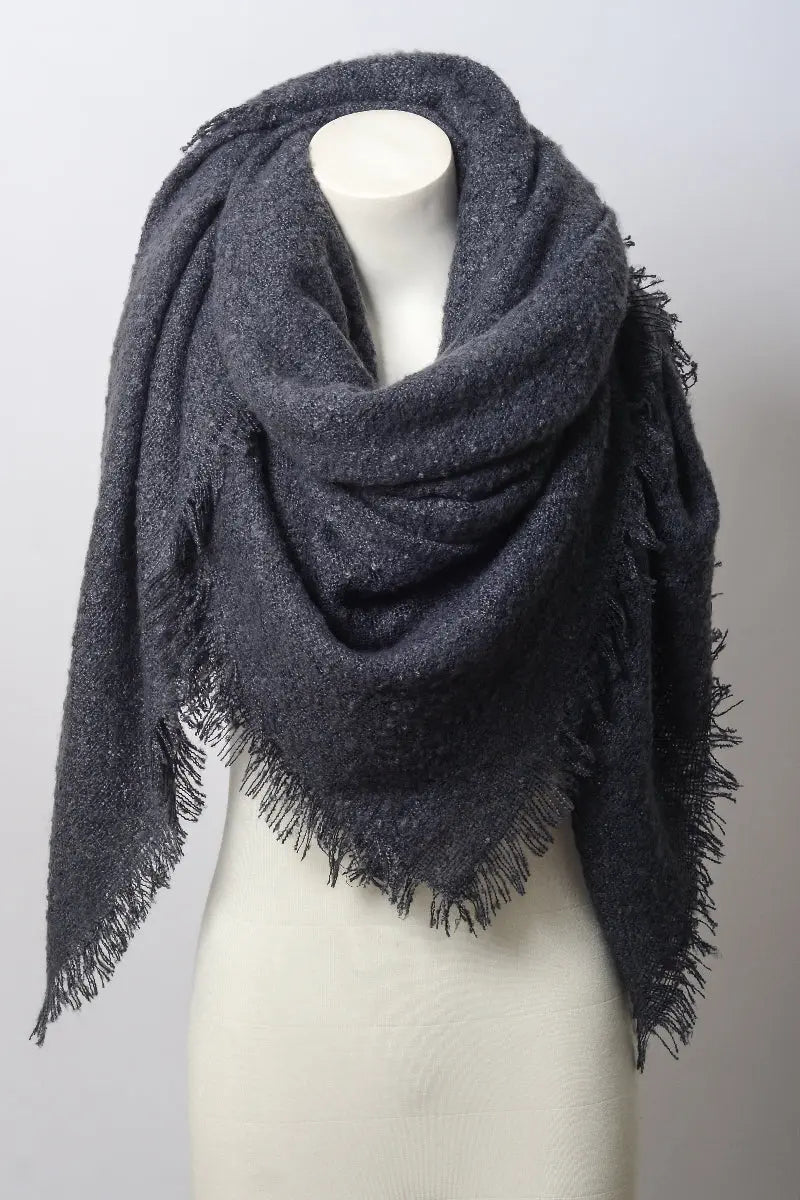 Mohair Square Scarf Wrap
