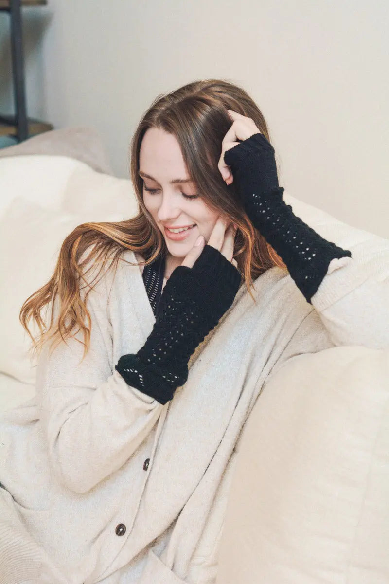 Cable Knit Arm Warmers