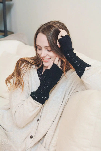 Cable Knit Arm Warmers