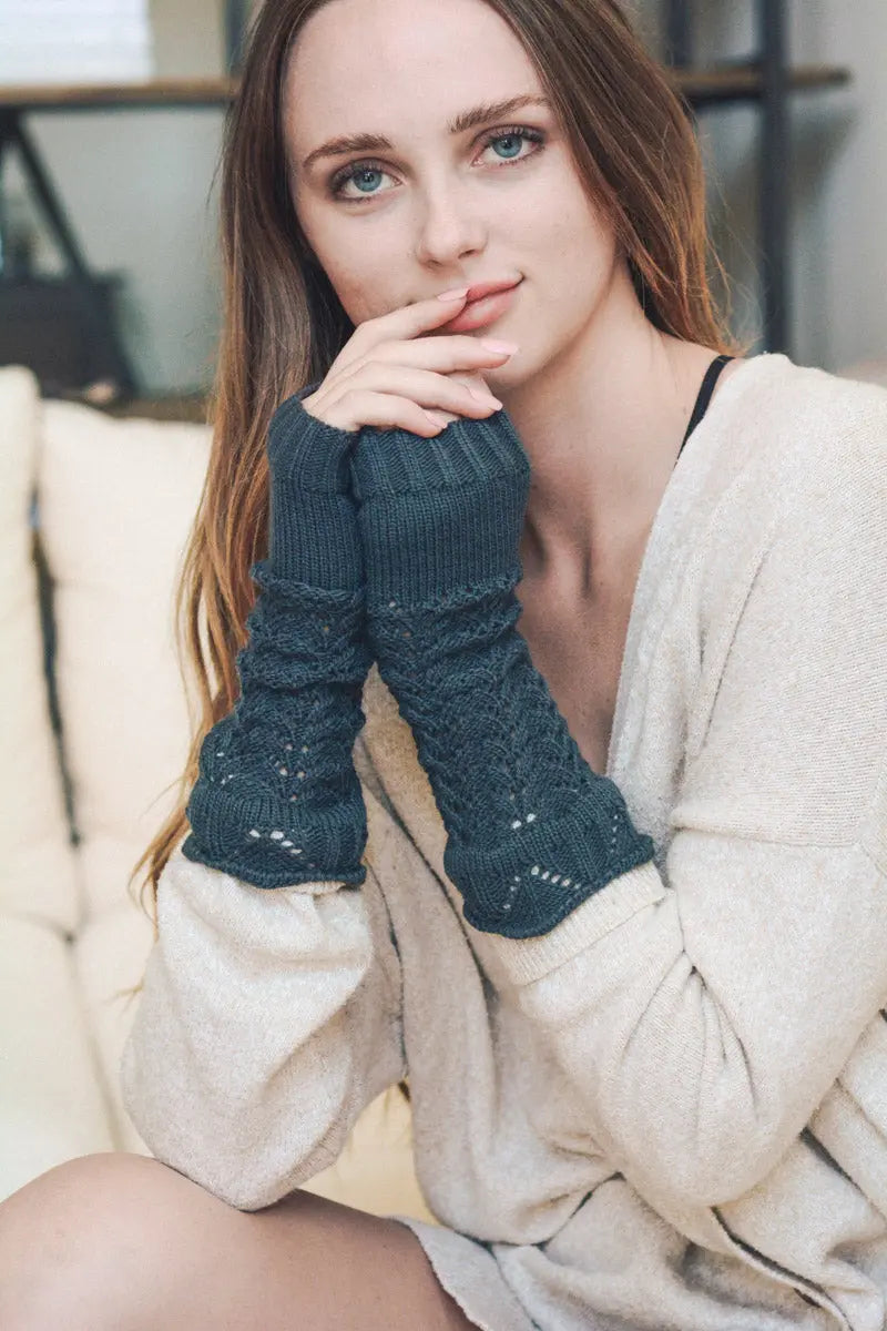 Cable Knit Arm Warmers