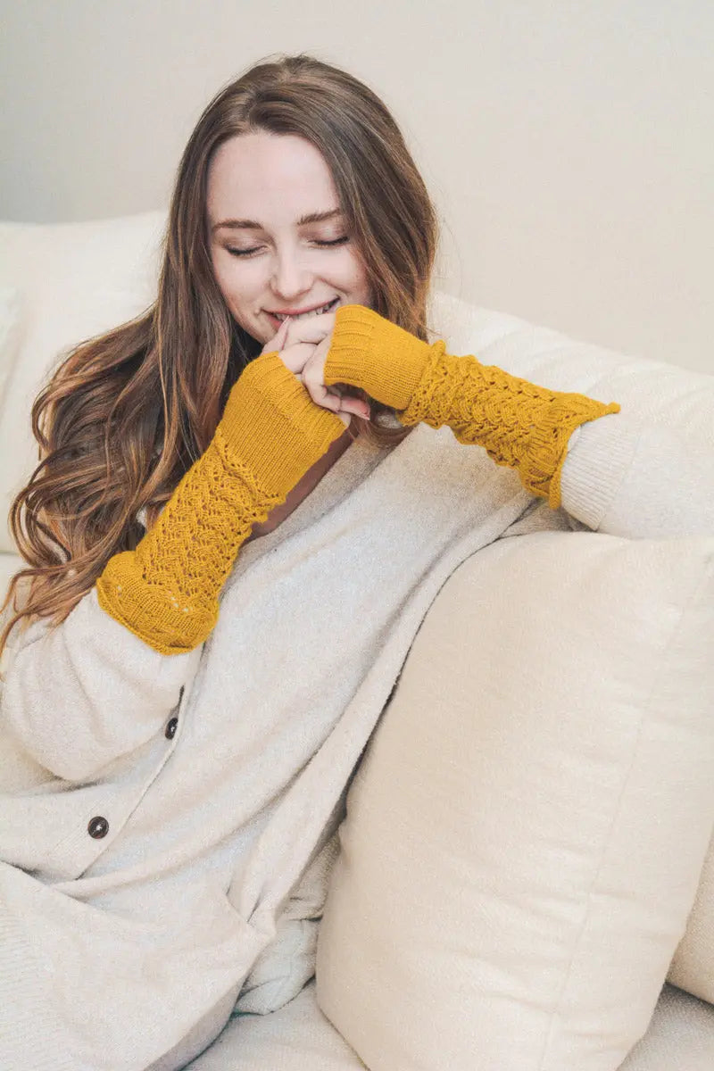 Cable Knit Arm Warmers