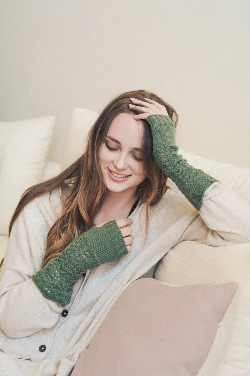Cable Knit Arm Warmers