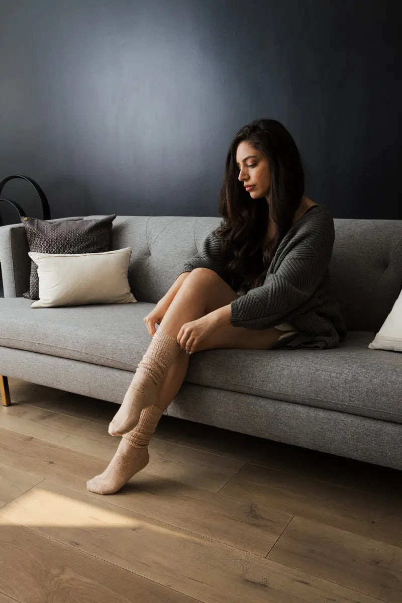 Slouchy Knit Socks