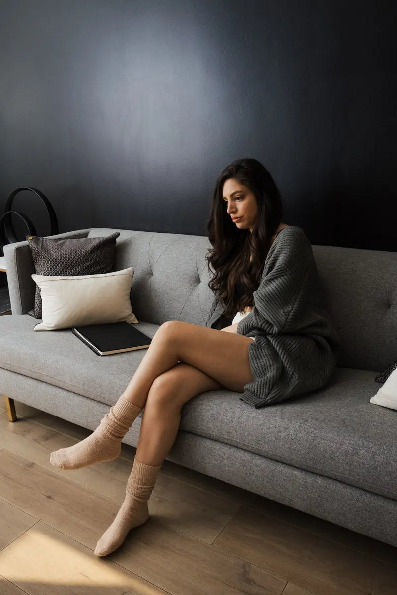 Slouchy Knit Socks