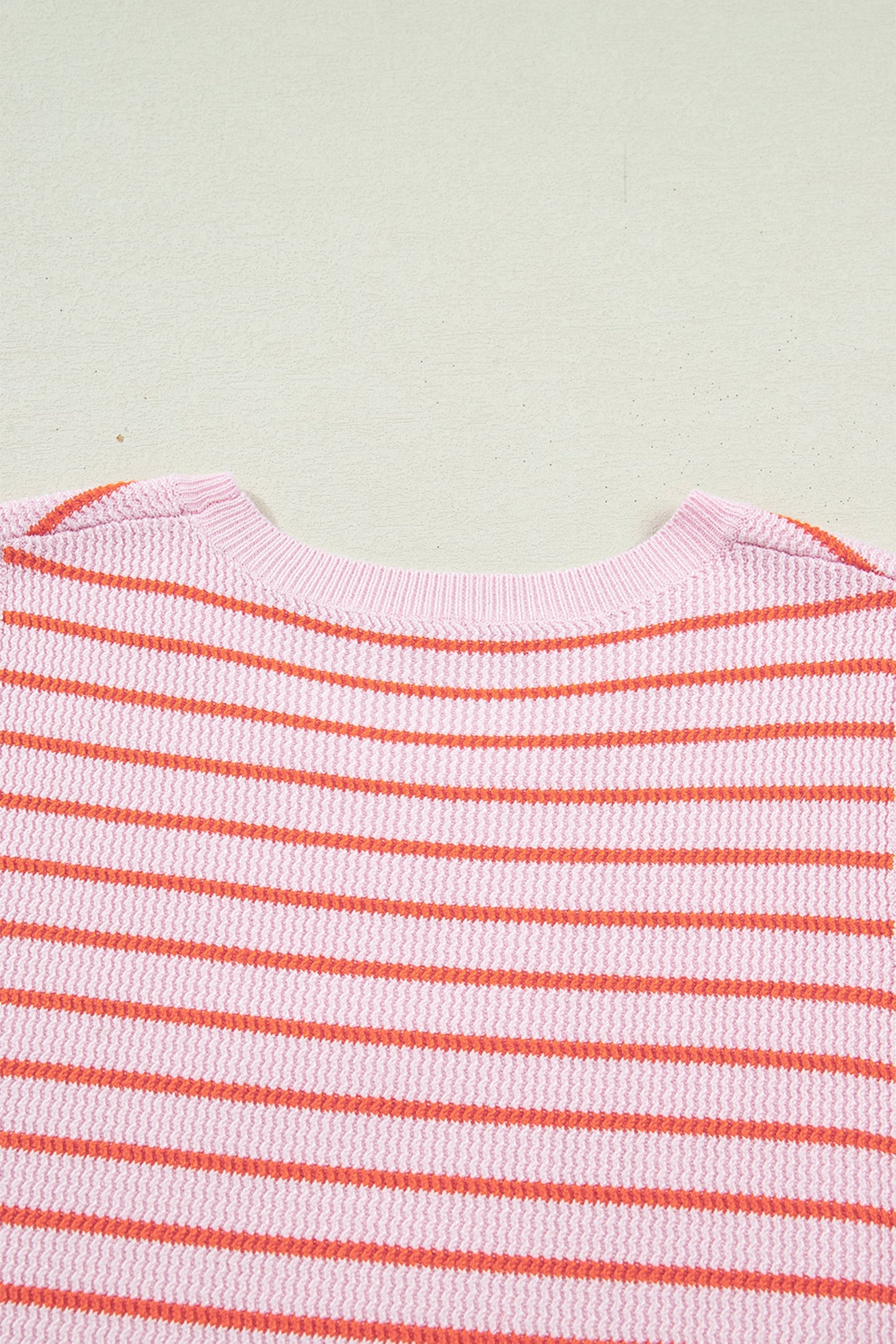Lightweight Striped Knit Sleeveless Tank Sweater Vest — Breathable Casual Everyday Style - Sweater Vests
