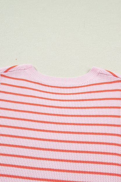 Lightweight Striped Knit Sleeveless Tank Sweater Vest — Breathable Casual Everyday Style - Sweater Vests