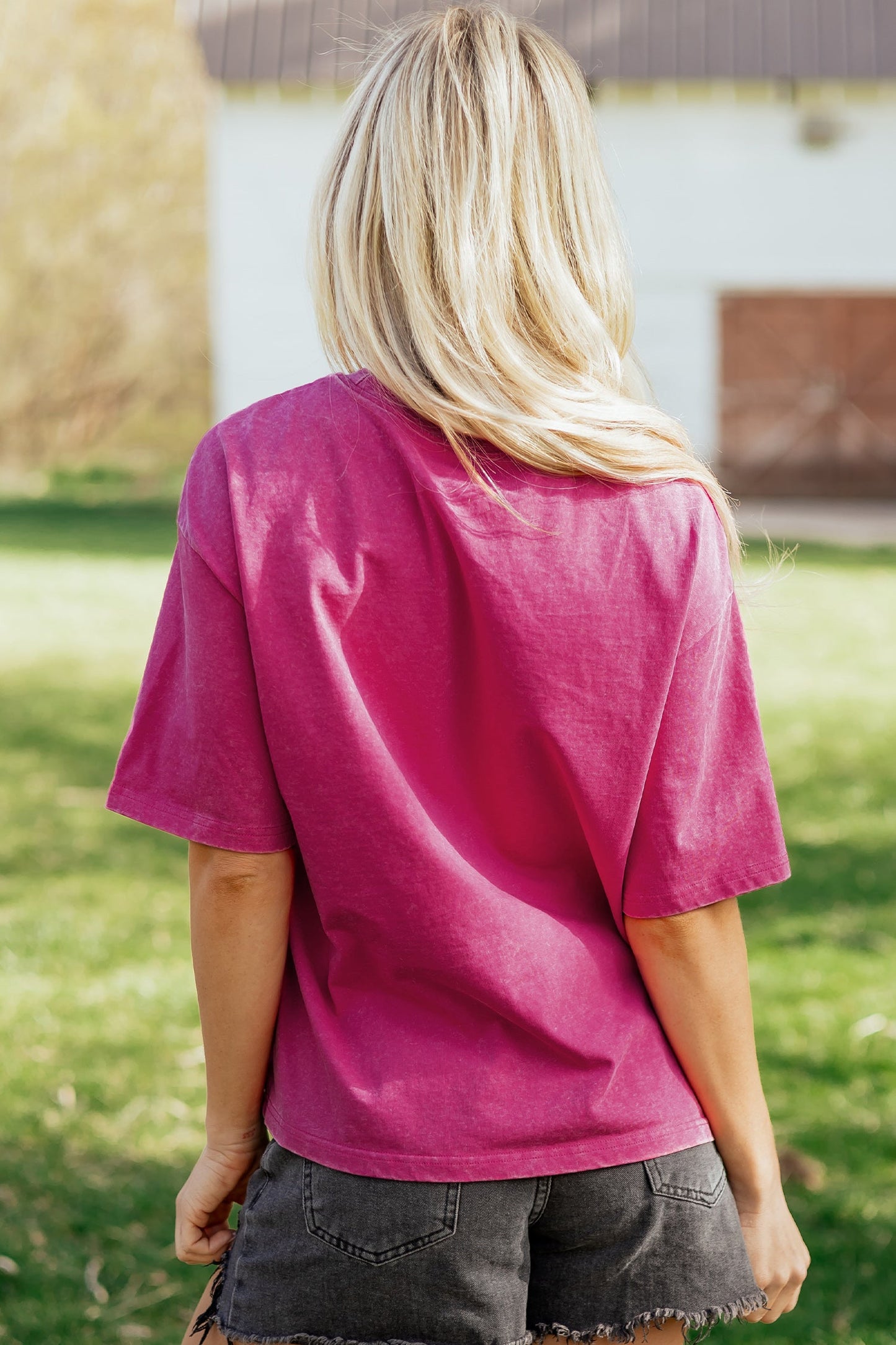 Patriotic Mineral Wash Graphic Cotton Tee — Festive Soft Relaxed Everyday Style - Tops & Tees