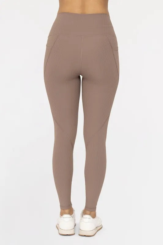 Soft Ribbed High Waisted Leggings – outfit idea for women | Ro + Ivy