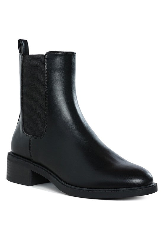 Tripoli Stacked Heel Chelsea Boots - Ro + Ivy