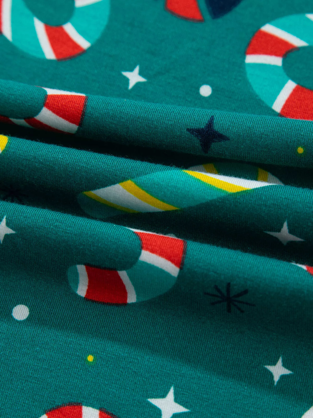 Abstract Candy Cane Print Two-Piece Lounge Set
