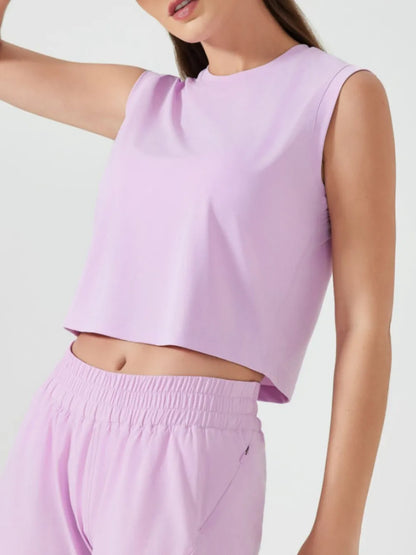 Round Neck Activewear Tank Top