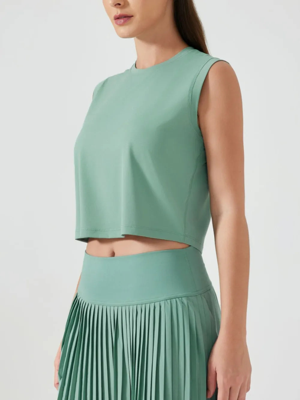 Round Neck Activewear Tank Top