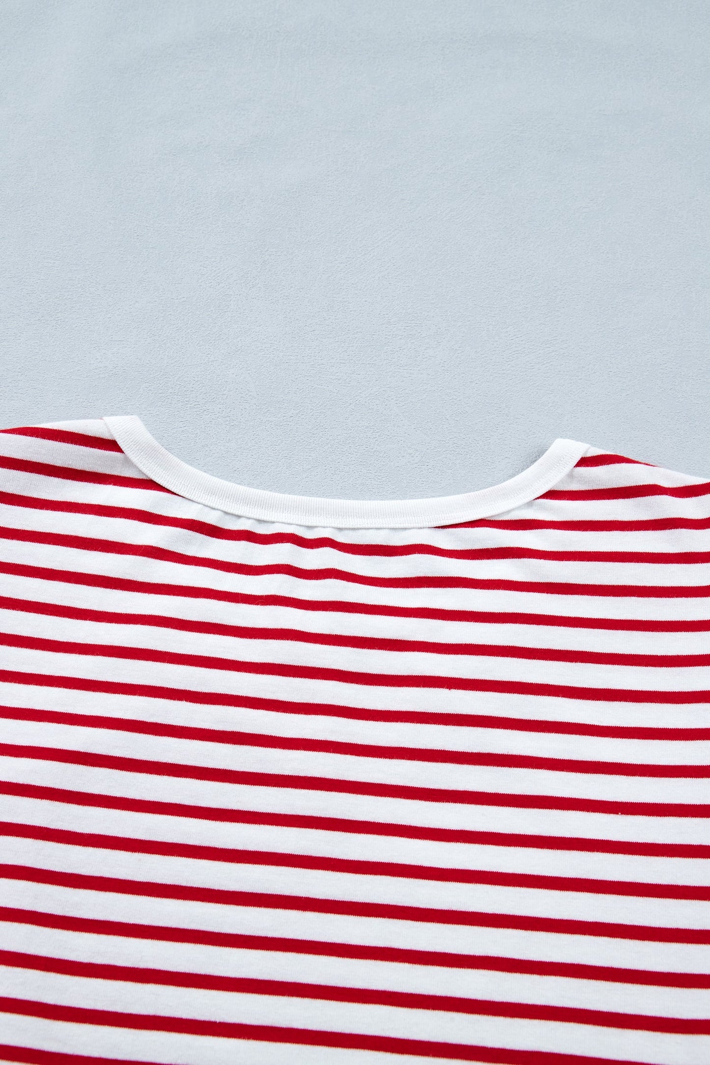 Classic Striped Puff Sleeve Casual T-Shirt — Comfortable Relaxed Everyday Style - Tops & Tees