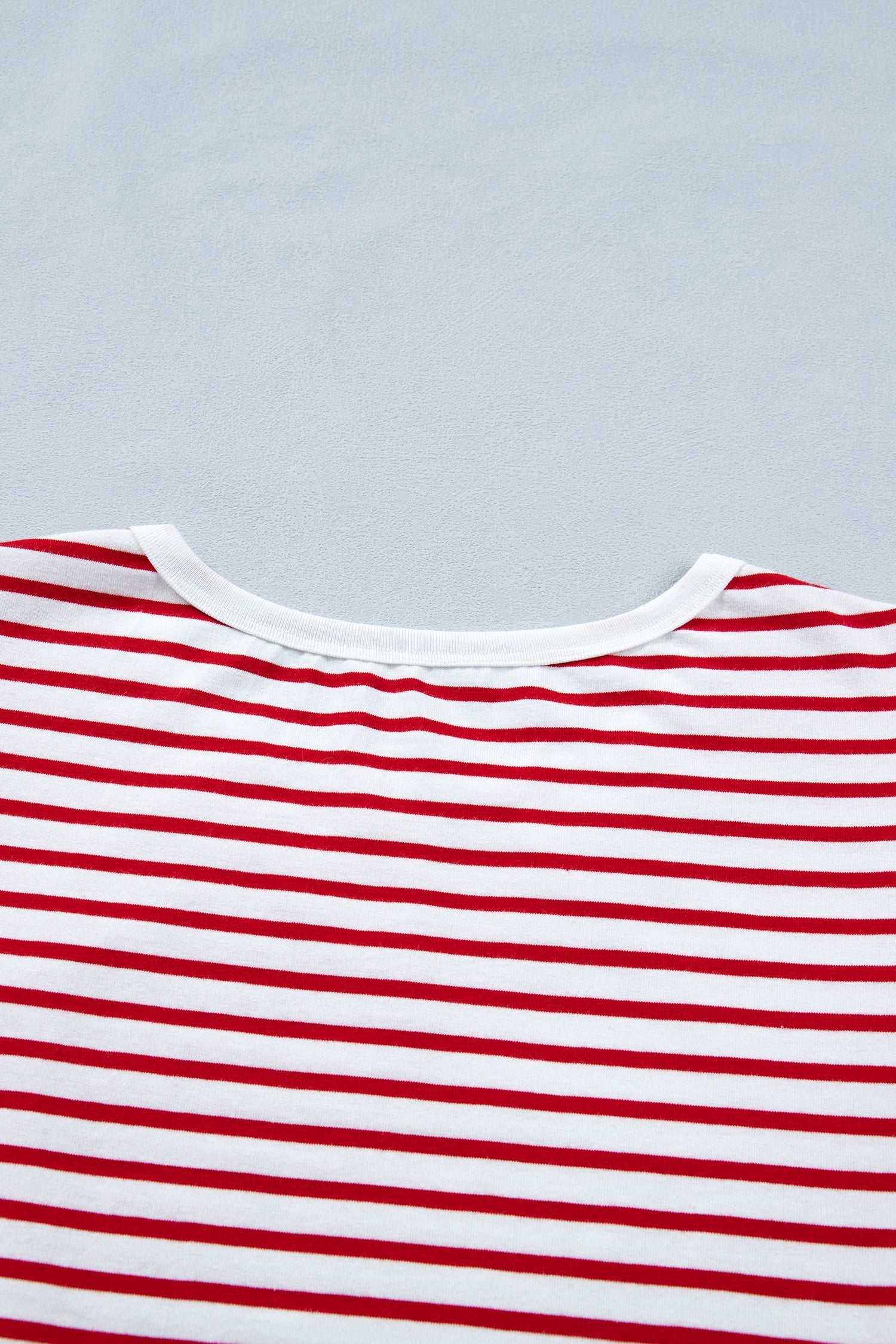Classic Striped Puff Sleeve Casual T-Shirt — Comfortable Relaxed Everyday Style - Tops & Tees