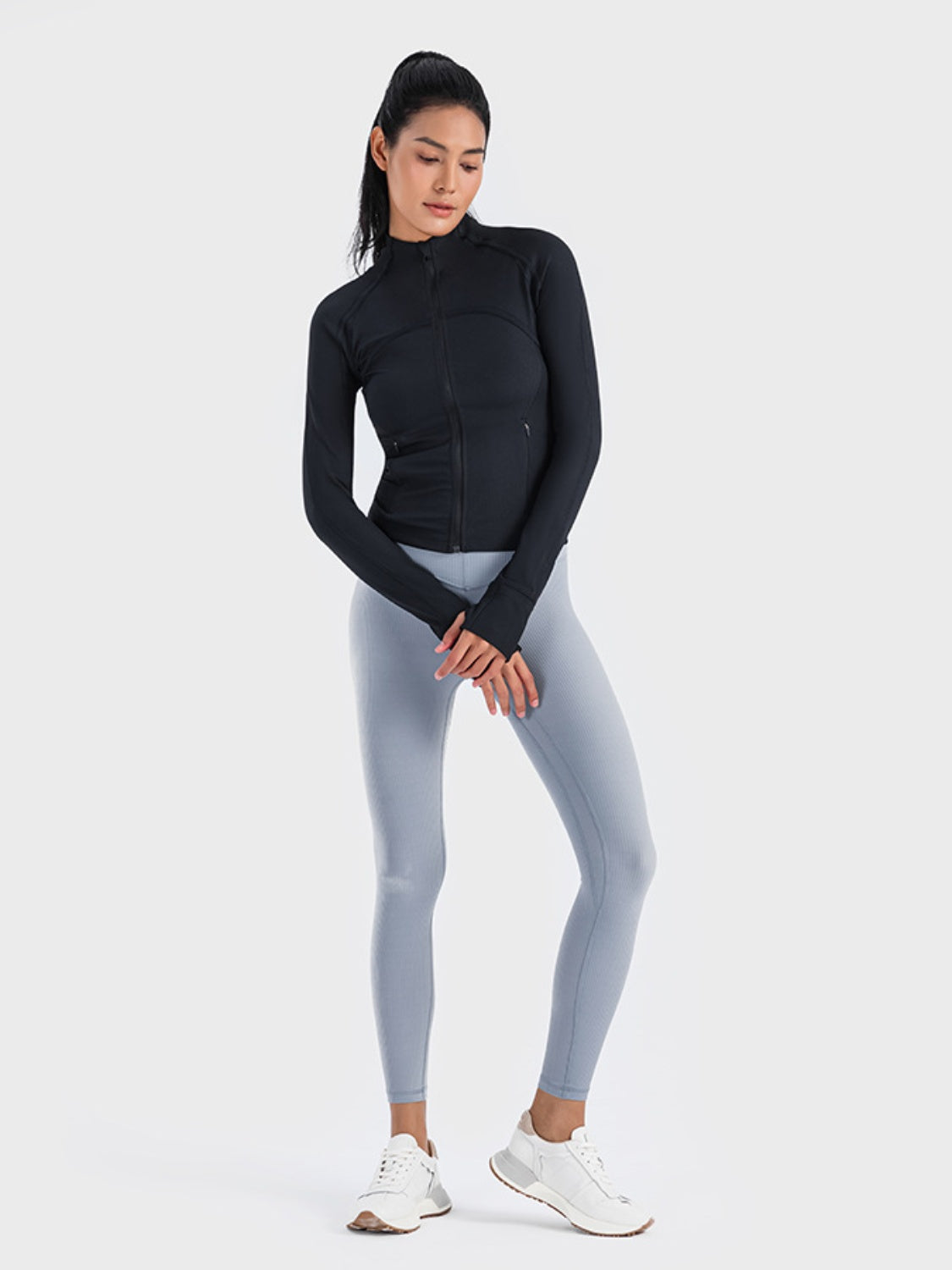 Long Sleeve Zip-Up Activewear Jacket