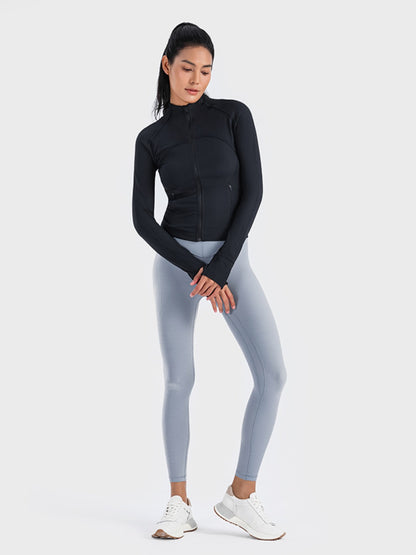 Long Sleeve Zip-Up Activewear Jacket