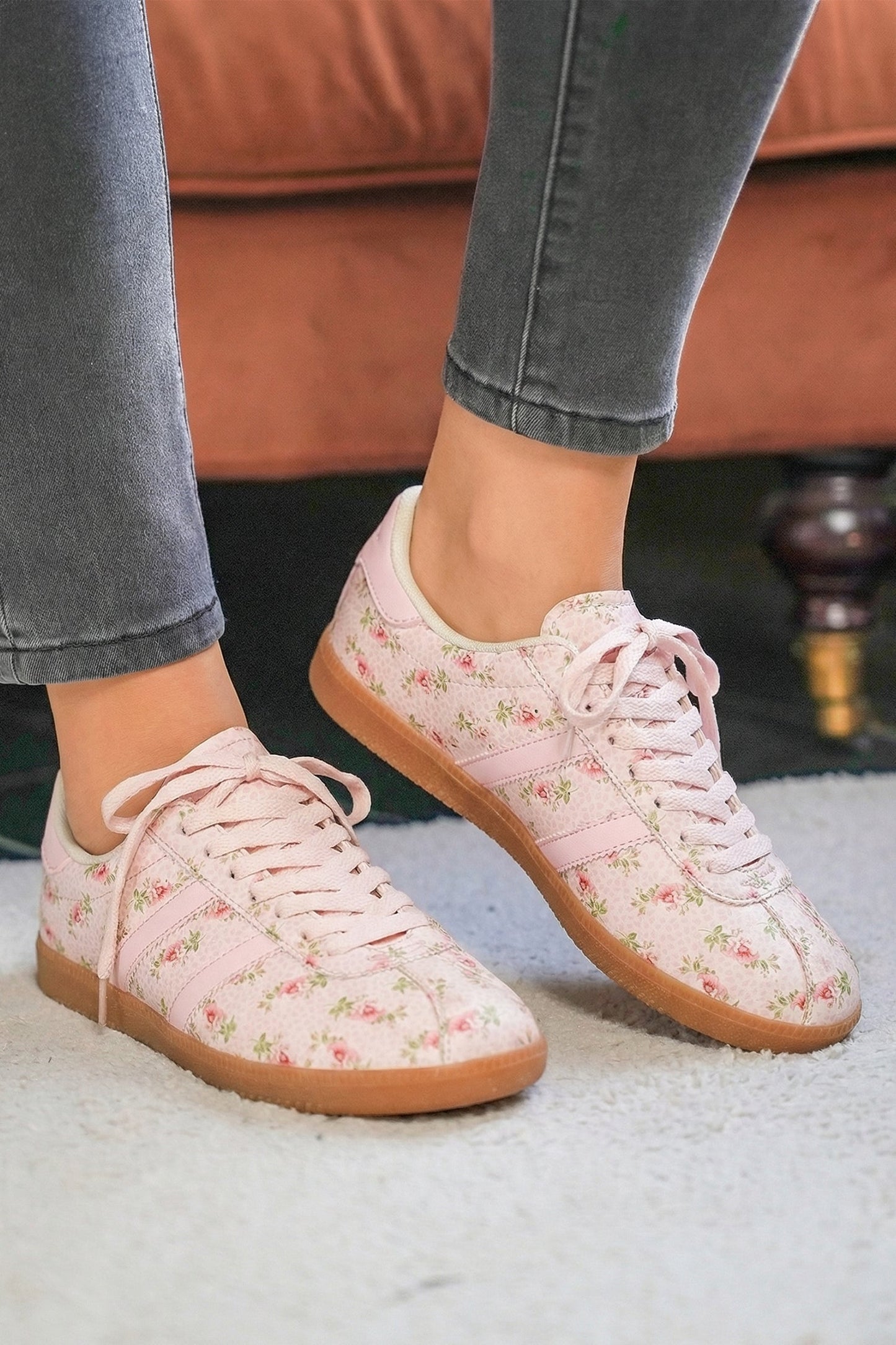 Pu Leather Flat Ballet Sneakers — Feminine Versatile Everyday Shoe Style - Womens Shoes