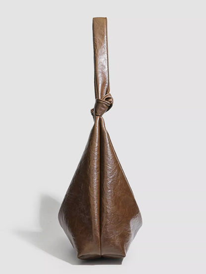 Women's Vintage Style Faux Leather Shoulder Bag - Shoulder Bags