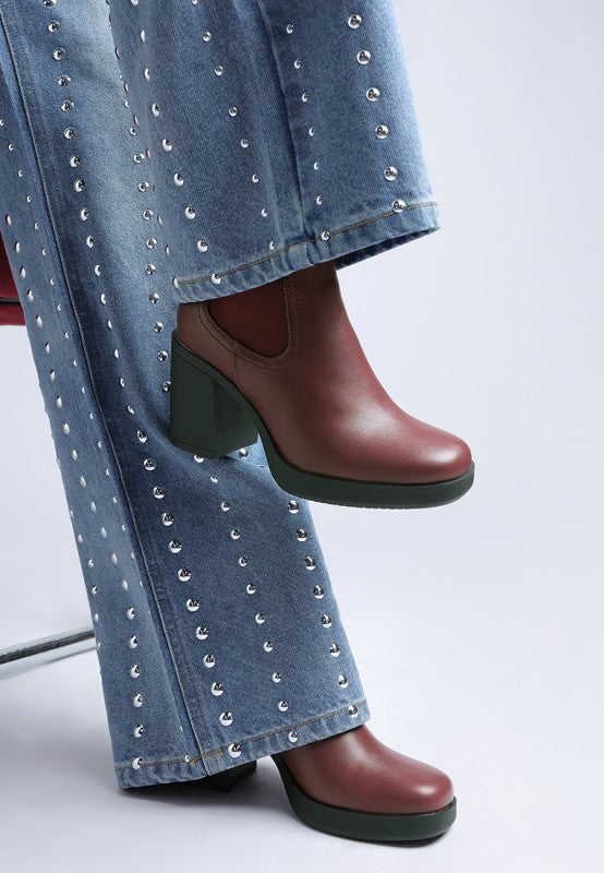 Faux Leather 3 Inch Block Heel Chelsea Boots | Trendy Boots Outfit Idea for Women by Ro + Ivy | Elevated Basics, Modern Comfort & Style