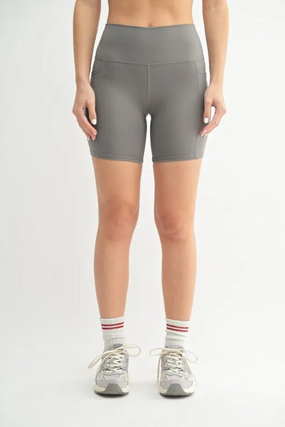 Contour Active Shorts in Pewter - NEW PEWTER Active Shorts