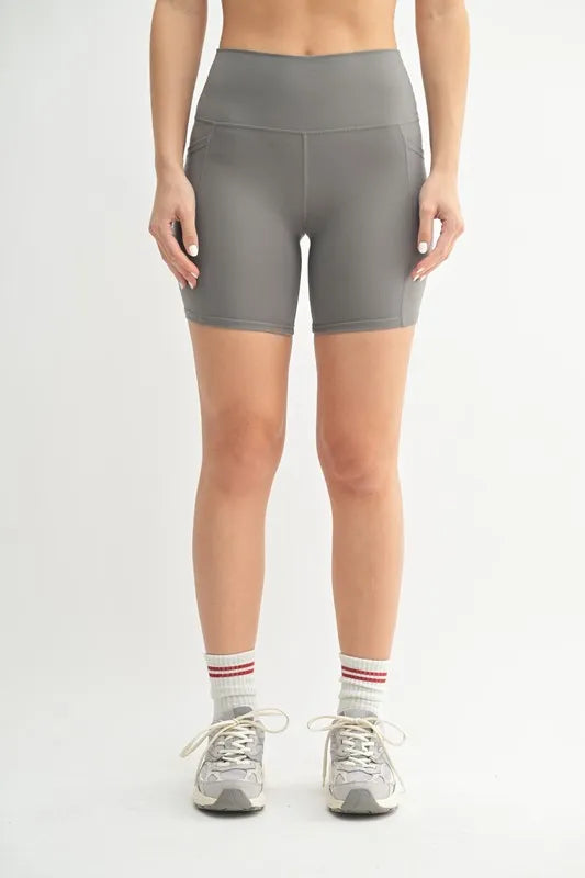 Contour Active Shorts in Pewter - NEW PEWTER Active Shorts