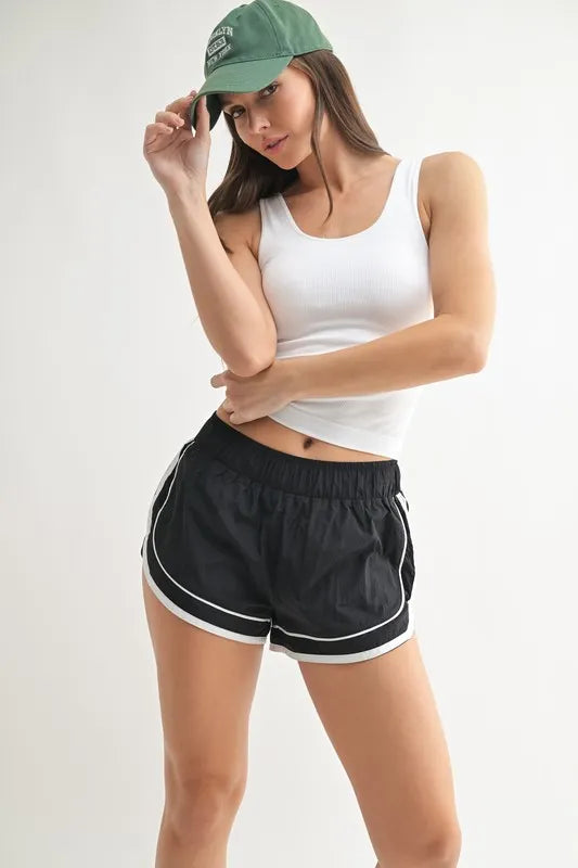 Classic Seamless Active Ribbed Tank Top - WHITE Active Tops