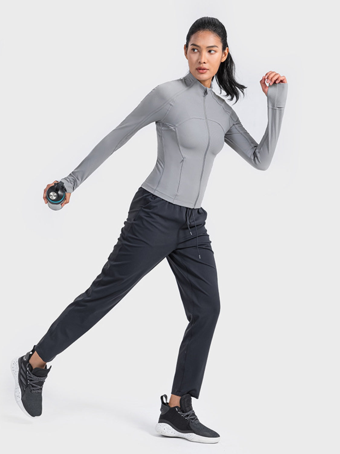 Long Sleeve Zip-Up Activewear Jacket