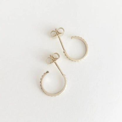 Bitty Spike Hoop Earrings Trendy Earrings Outfit Idea for Women | Ro + Ivy