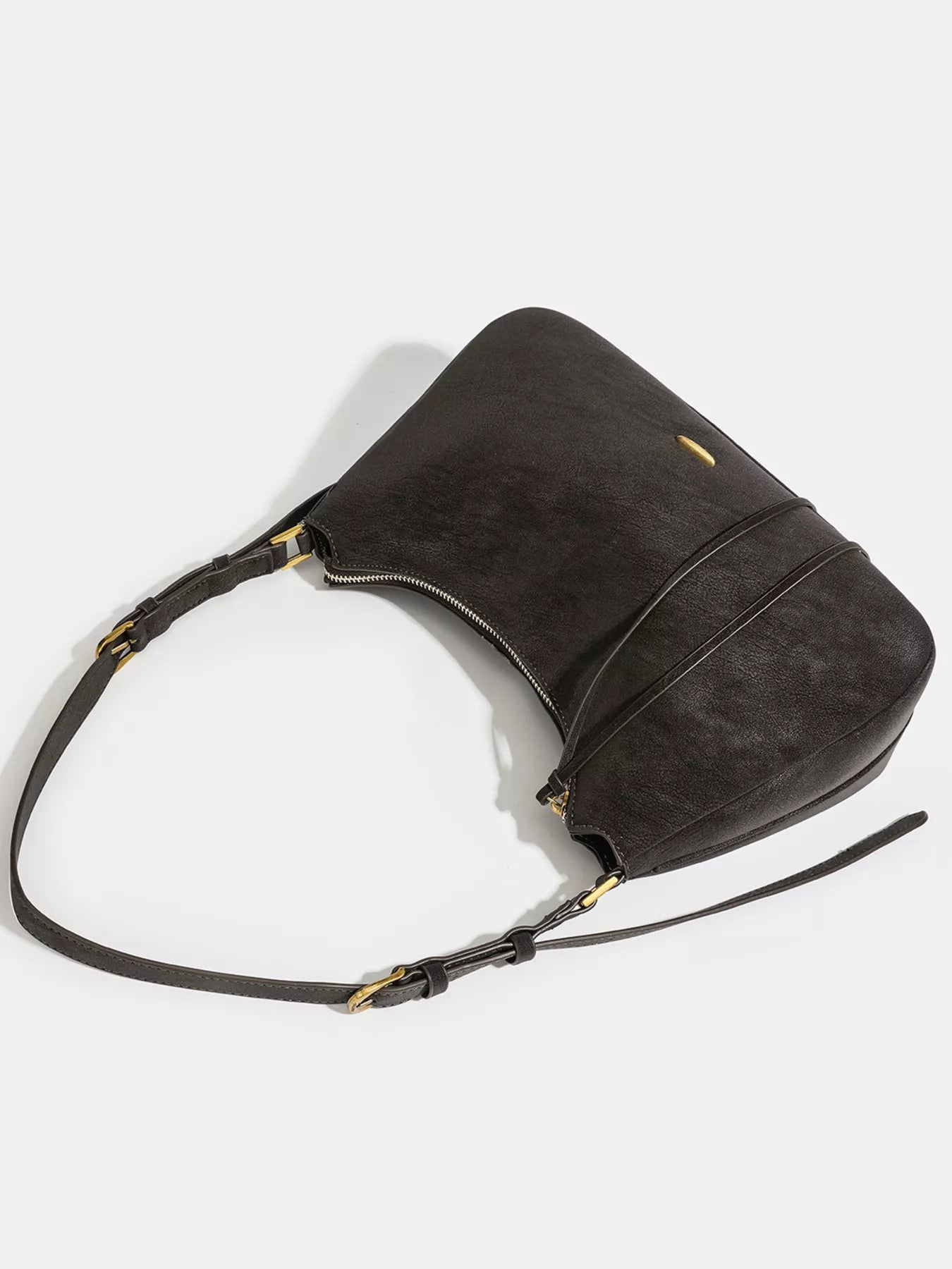 Women's Adjustable Strap Faux Leather Shoulder Bag - Shoulder Bags