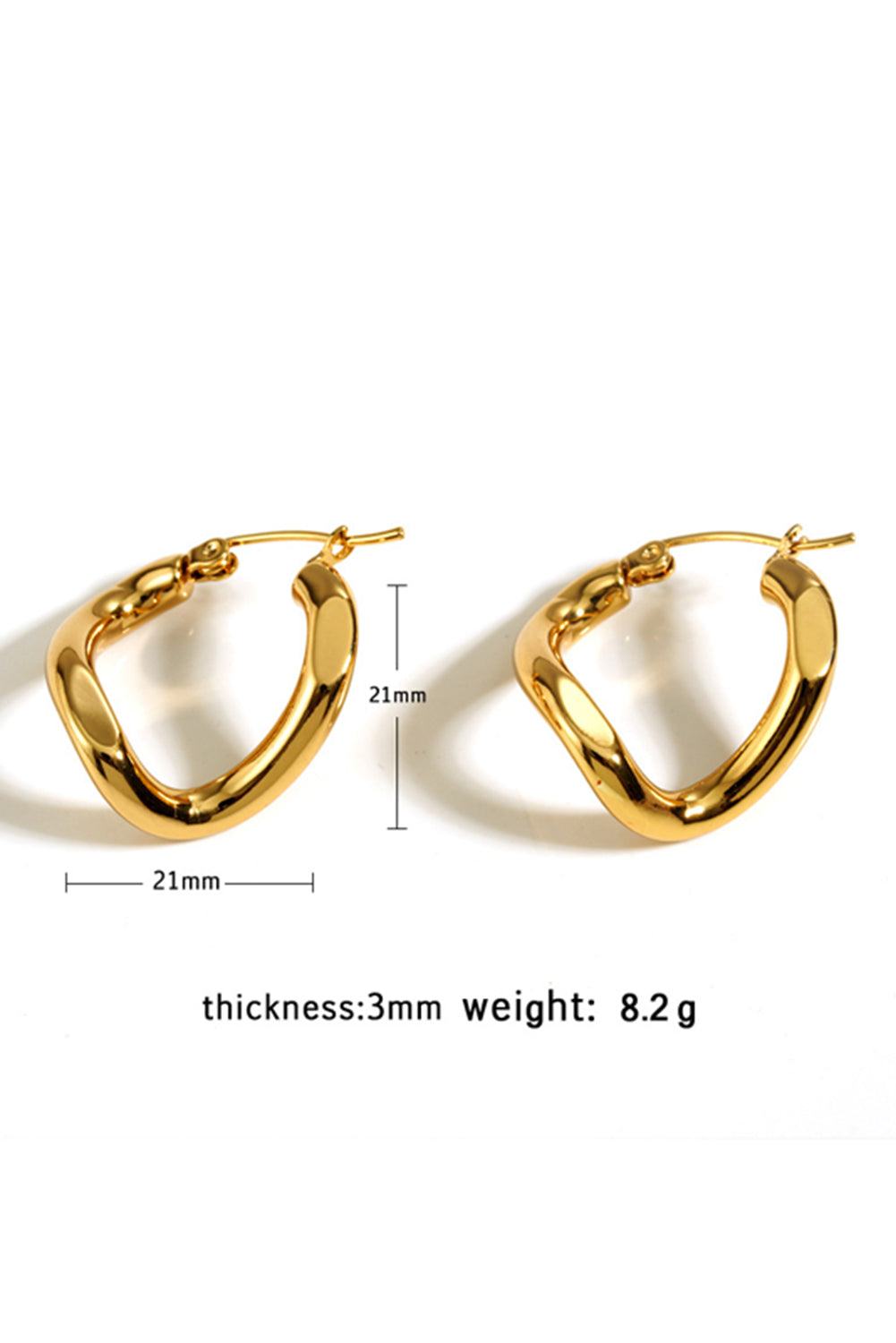 Spiral Stainless Steel Hoop Earrings — Elegant Minimalist Sophisticated Everyday Style - Jewelry