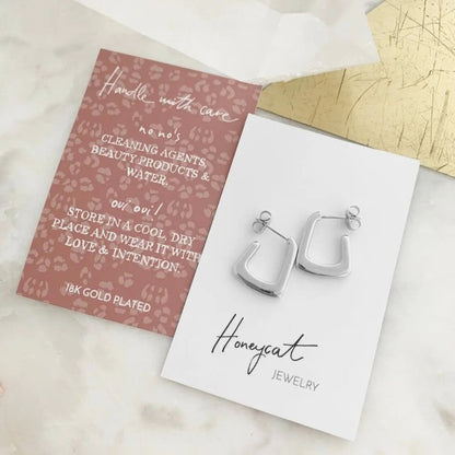 Demi Hoop Earrings Trendy Earrings Outfit Idea for Women | Ro + Ivy