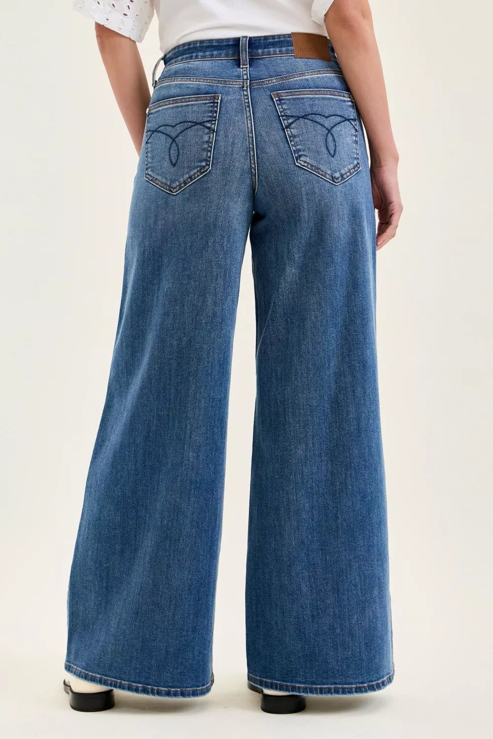 High Waist Palazzo Jeans - Jeans